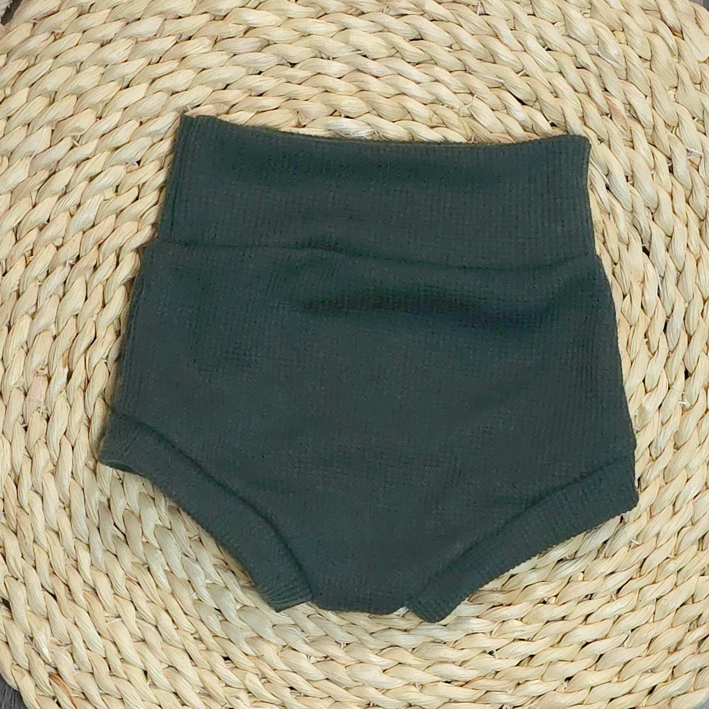 Baby Bummies Blanks - Forest Green Waffle