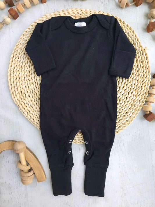 Blank Baby Romper | Black