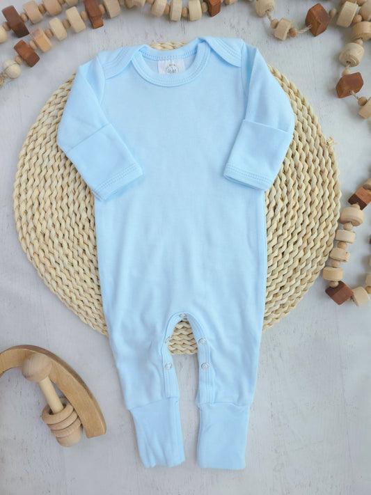Blank Baby Romper | Light Blue