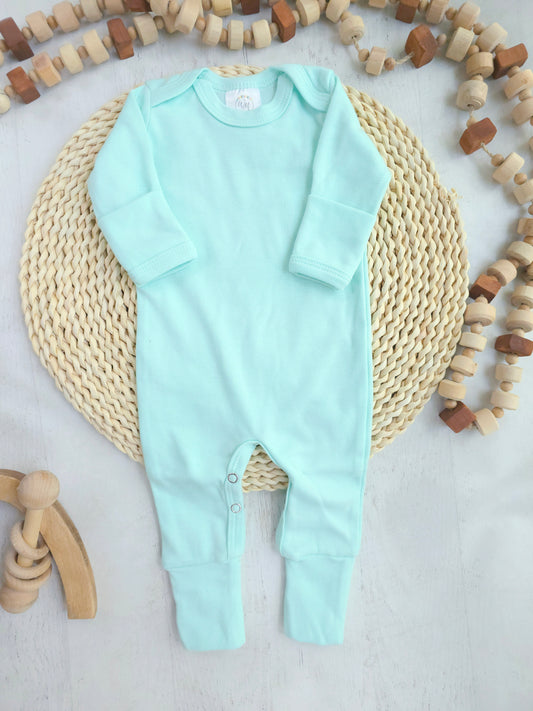 Blank Baby Romper | Mint Green