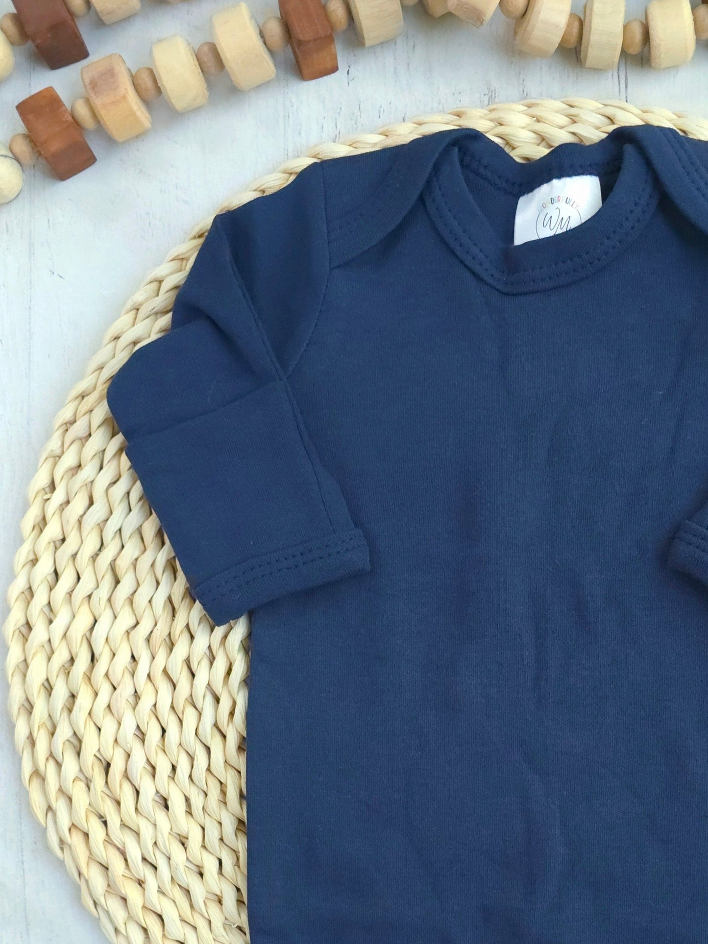 Blank Baby Romper | Navy Blue