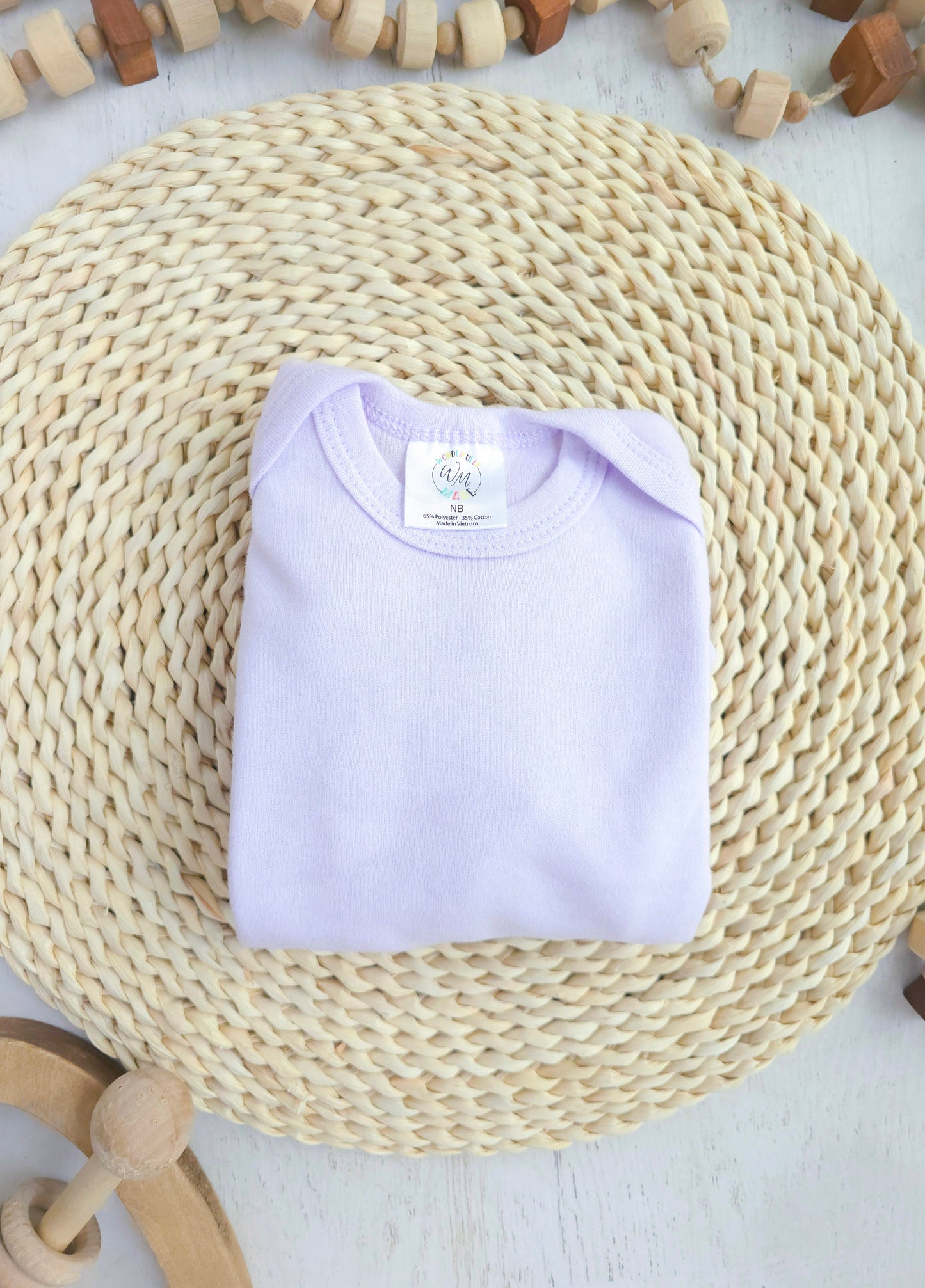 Blank Baby Romper | Lavender Purple