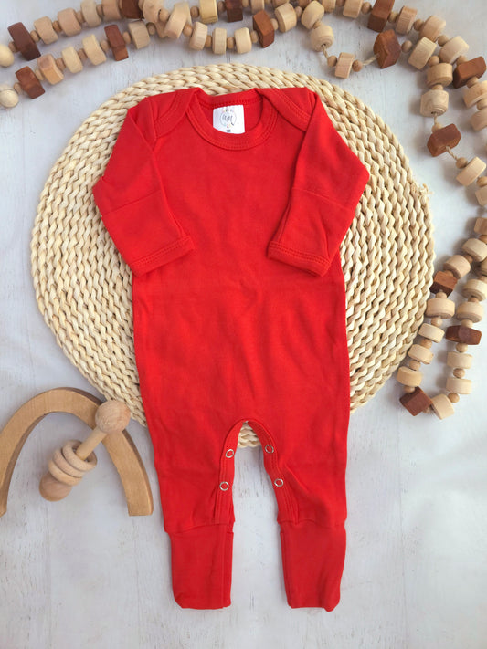 Blank Baby Romper | Red