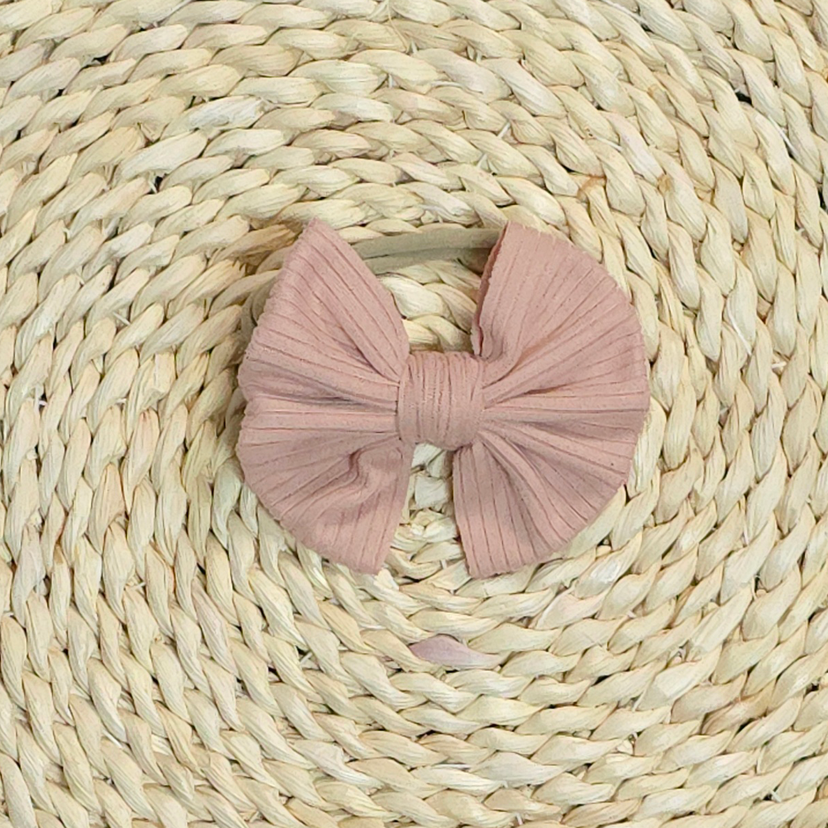 Handmade Baby Girl Bow | Matching Blank Rompers | Blush Pink