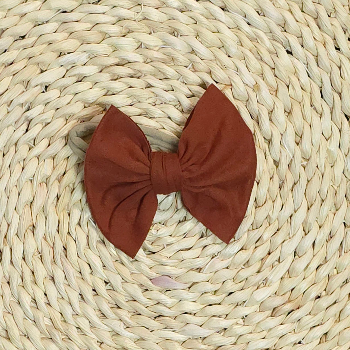 Handmade Baby Girl Bow | Matching Blank Rompers | Cinnamon